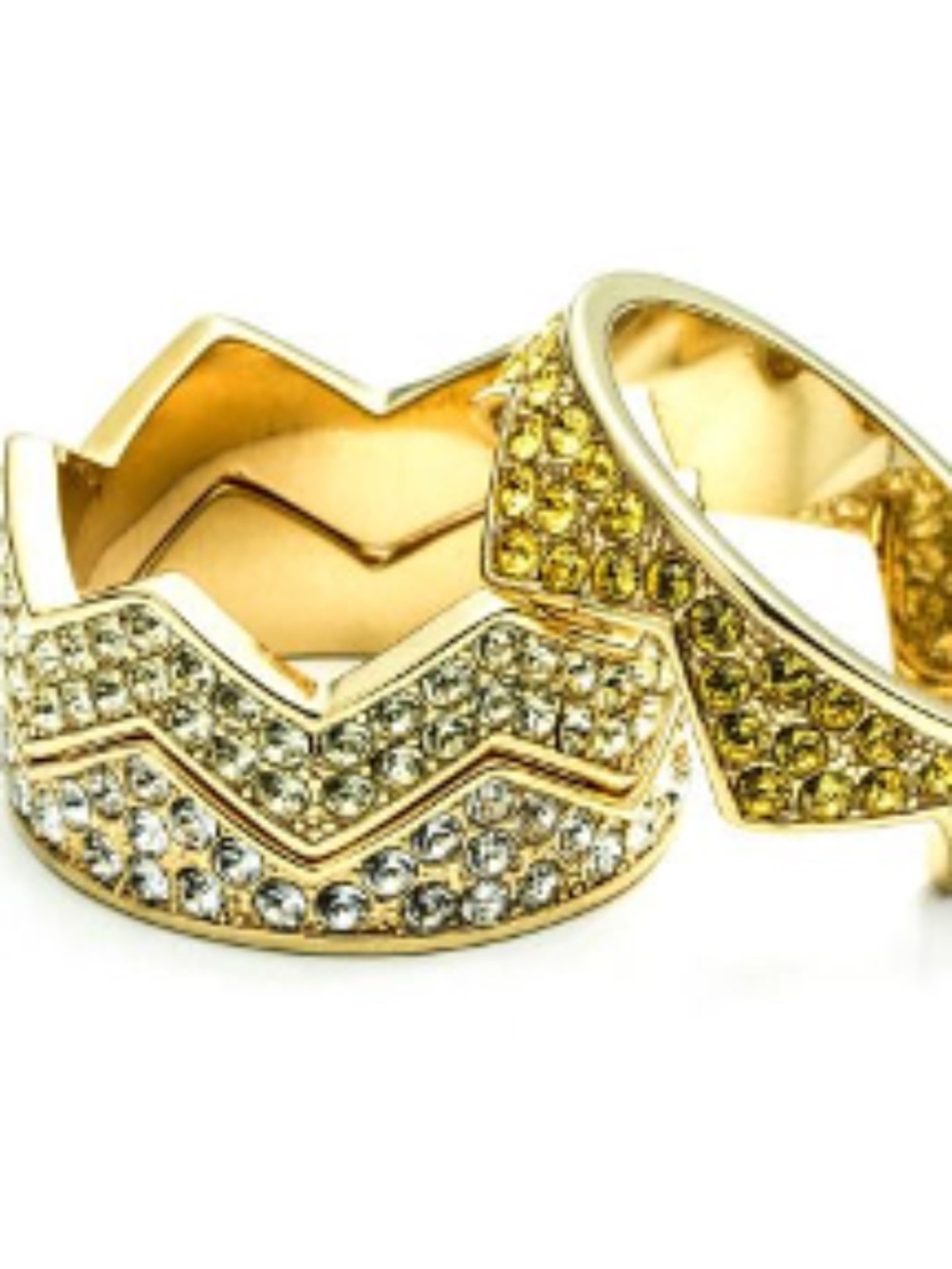 Eddie Borgo Pave Bear Trap Plated Ring